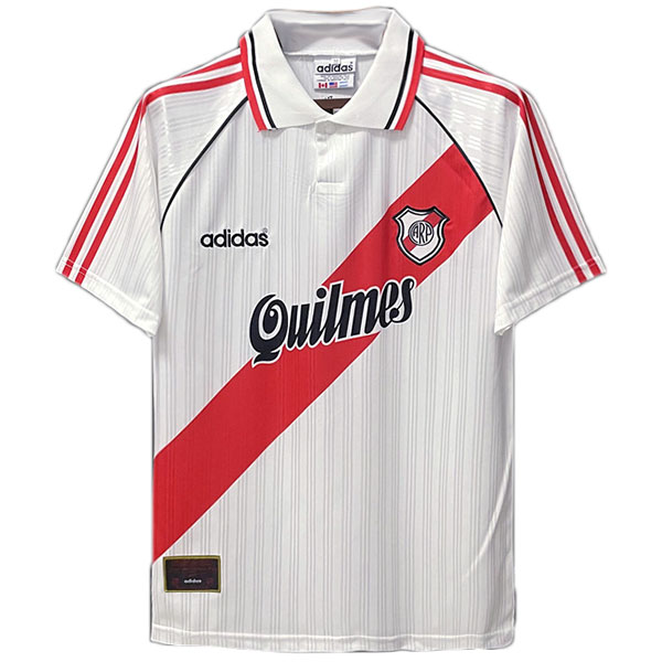 River plate domicile maillot rétro uniforme de football première chemise de football pour hommes 1996-1997