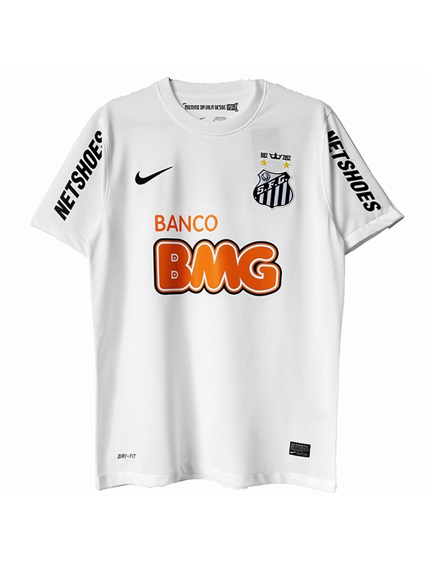 Santos FC domicile maillot rétro match de football hommes premier sportswear football hauts chemise de sport 2013-2014