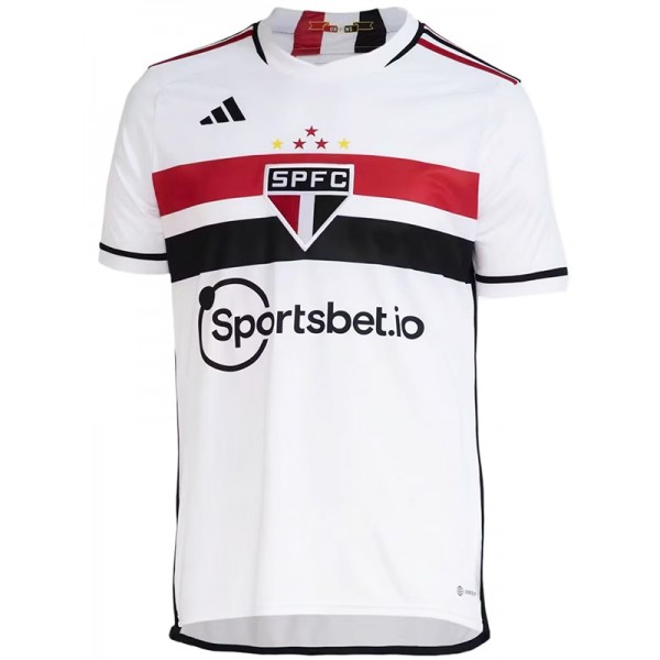 Sao paulo domicile maillot de football uniforme premier kit de football de vêtements de sport pour hommes hauts chemise de sport 2023-2024