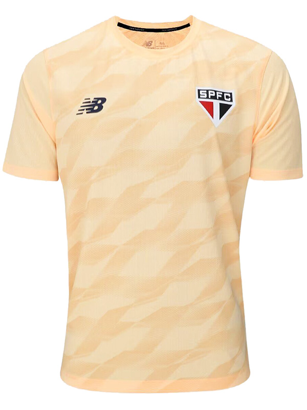 São Paulo maillot spécial uniforme de football kit de football jaune pour hommes hauts chemise de sport 2024-2025