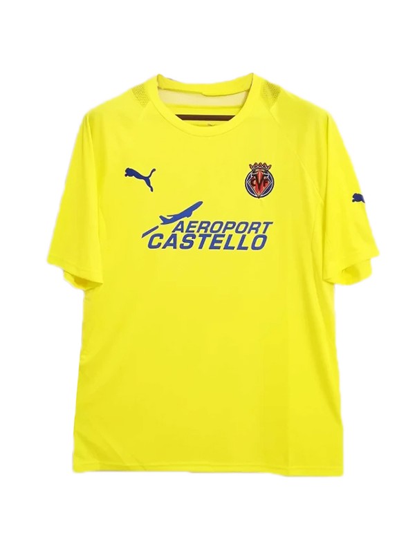 Villarreal domicile maillot rétro hommes premier uniforme de football haut kit sport maillot de football 2005-2006
