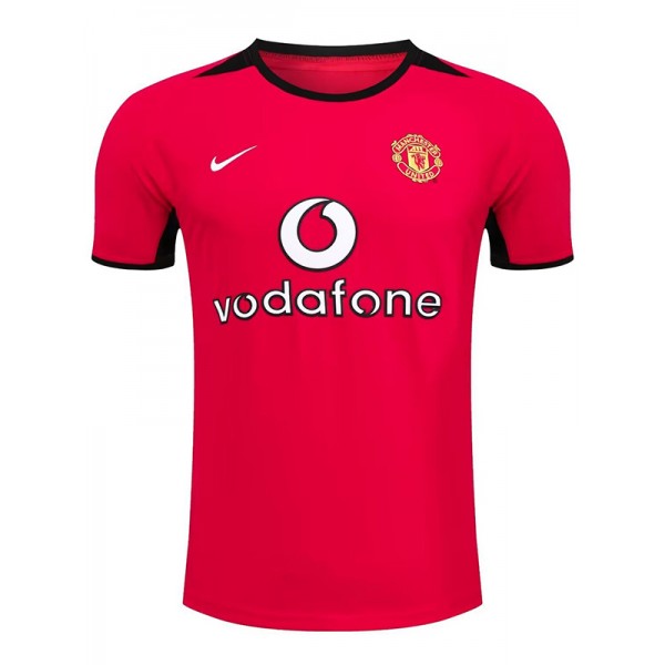 Manchester United domicile maillot rétro uniforme de football vintage premier maillot de football sportswear pour hommes 2002-2004