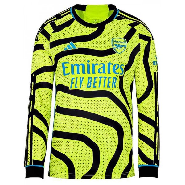 Arsenal extérieur maillot à manches longues uniforme de football deuxième vêtement de sport pour hommes kit de football chemise haute 2023-2024