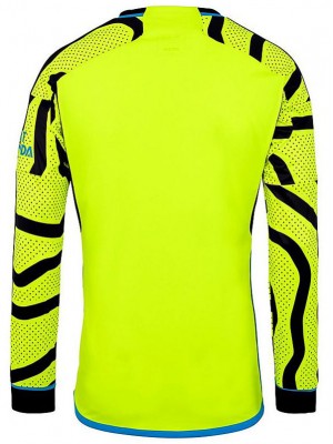 Arsenal extérieur maillot à manches longues uniforme de football deuxième vêtement de sport pour hommes kit de football chemise haute 2023-2024