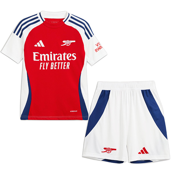 Arsenal domicile maillot de football pour enfants kit de football pour enfants premier mini-chemise de football uniformes pour jeunes 2024-2025