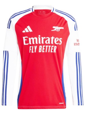 Arsenal domicile maillot à manches longues uniforme de football premier vêtement de sport pour hommes kit de football chemise haute 2024-2025