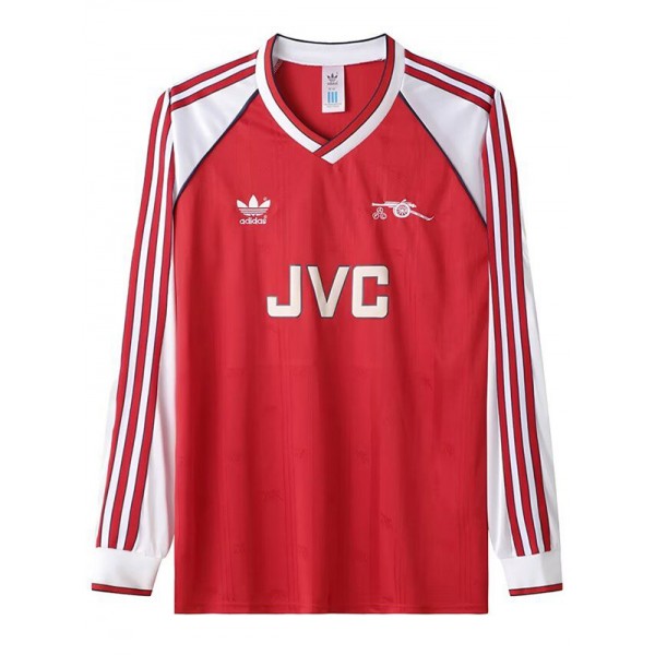 Arsenal domicile rétro maillot à manches longues uniforme de football premier maillot de football pour hommes 1988-1989