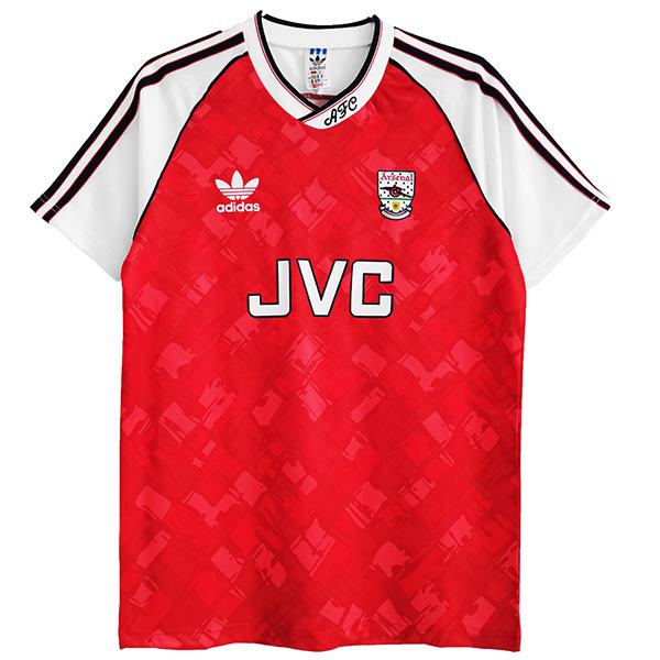 Arsenal domicile maillot de football rétro maillot match premier maillot de football de vêtements de sport pour hommes 1990-1992