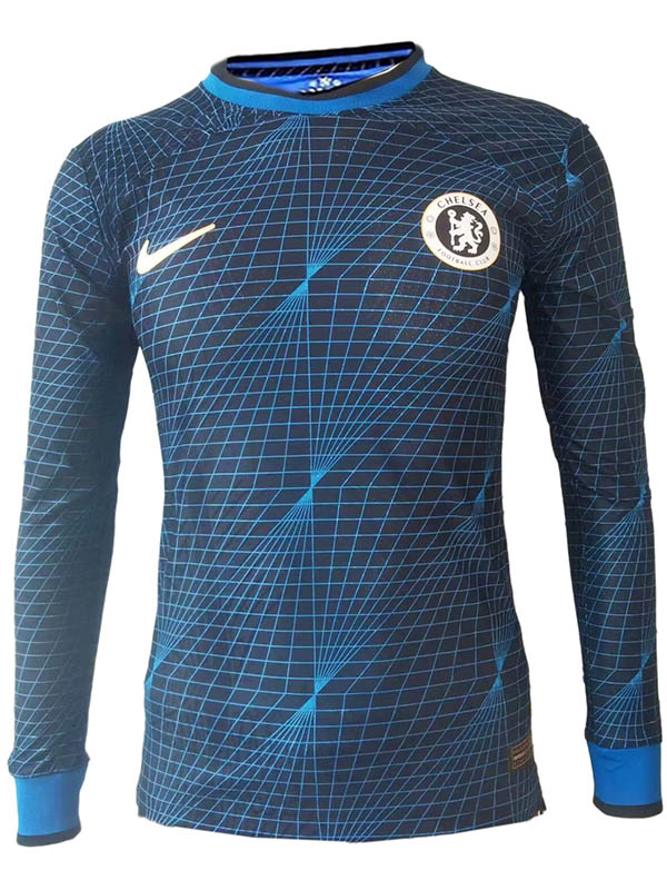 Chelsea maillot à manches longues uniforme de football deuxième vêtement de sport pour hommes kit de football chemise haute 2023-2024