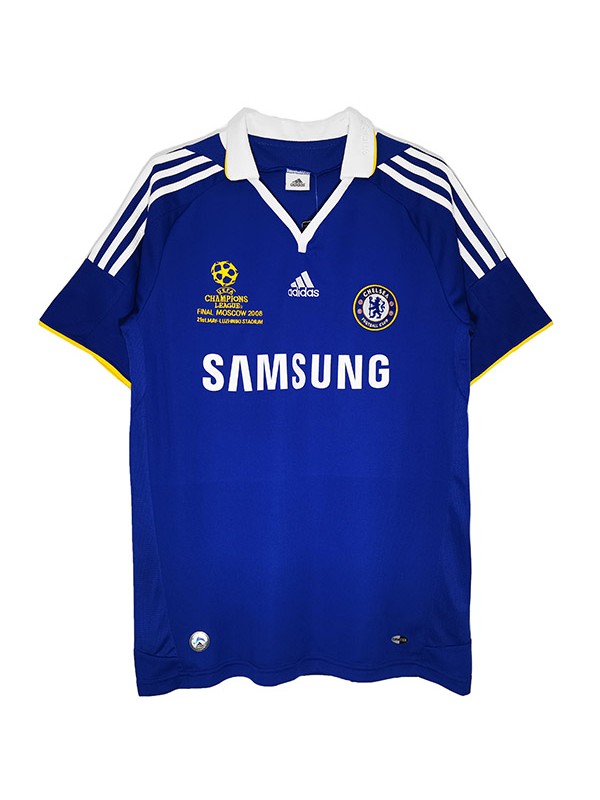 Chelsea maillot rétro domicile premier uniforme de football pour hommes en tête maillot de football sport 2008-2009