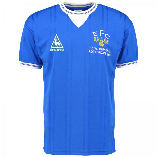 Everton accueil maillot rétro uniforme de football premier maillot de football pour hommes 1985-1986