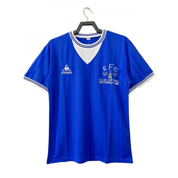 Everton domicile maillot rétro uniforme de football premier vêtement de sport pour hommes kit de football chemise haute 1985-1986
