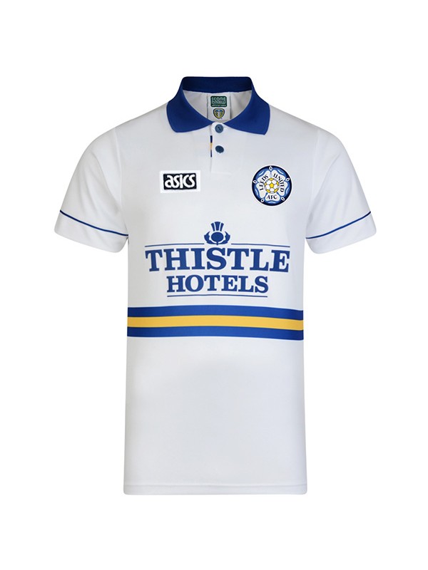 Leeds United domicile maillot rétro première chemise blanche de football sportswear pour hommes