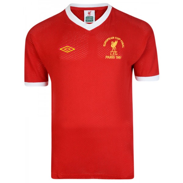 Liverpool domicile maillot rétro coupe d'Europe finale uniforme de football premier kit de football pour hommes haut de sport chemise 1981-1982