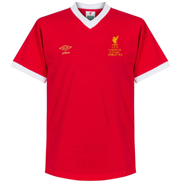 Liverpool domicile rétro maillot LFC coupe d'Europe finale uniforme de football hommes premier kit de football haut de sport chemise 1978