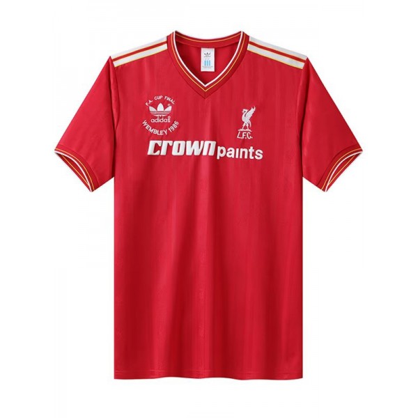 Liverpool domicile maillot rétro uniforme de football premier kit de football pour hommes haut de sport chemise 1985-1986