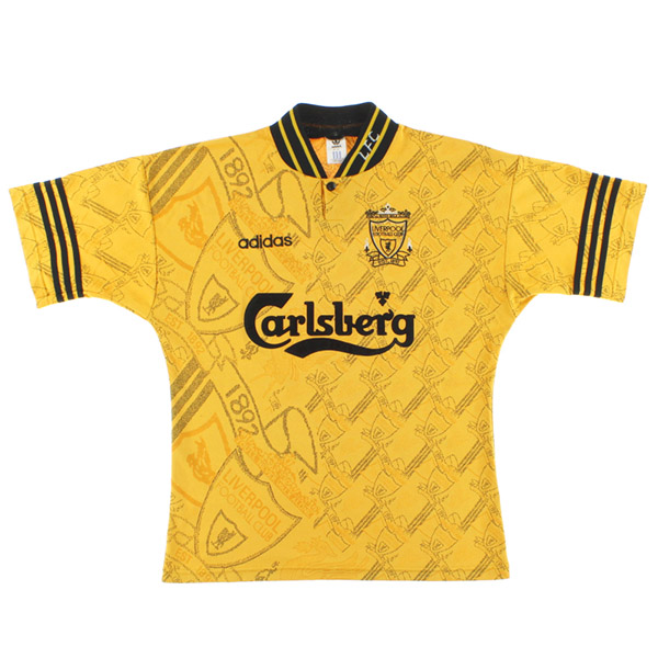 Liverpool troisième maillot rétro uniforme de football vintage pour hommes 3ème kit de football de sport chemise haute 1994-1996