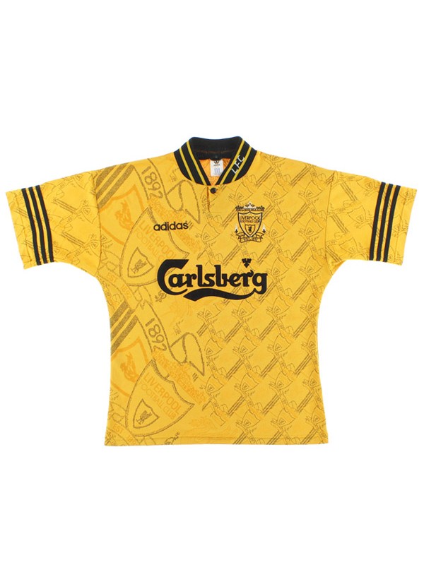 Liverpool troisième maillot rétro uniforme de football vintage pour hommes 3ème kit de football de sport chemise haute 1994-1996