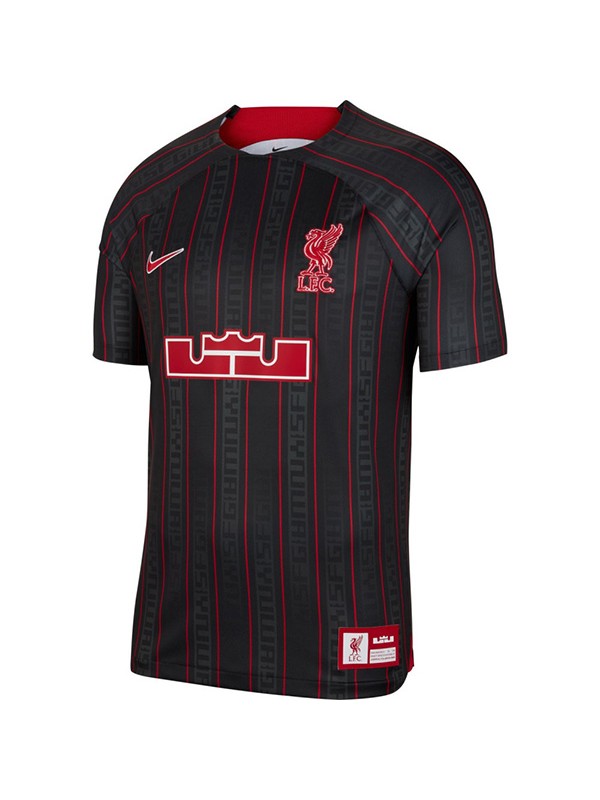 Liverpool X Lebron james united édition spéciale maillot de football uniforme maillot de football noir sportswear pour hommes 2023-2024