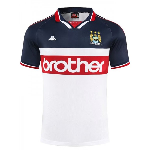 Manchester City maillot rétro uniforme de football deuxième kit de football pour hommes maillot haut de sport 1997-1998