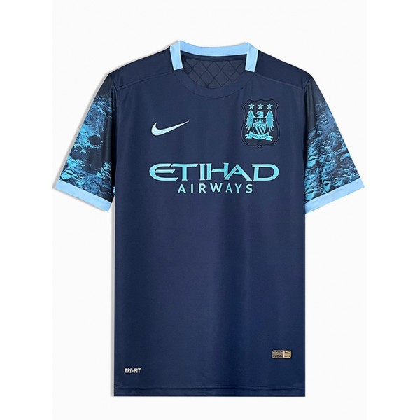 Manchester City maillot rétro uniforme de football vintage deuxième kit de football pour hommes hauts chemise de sport 2015-2016