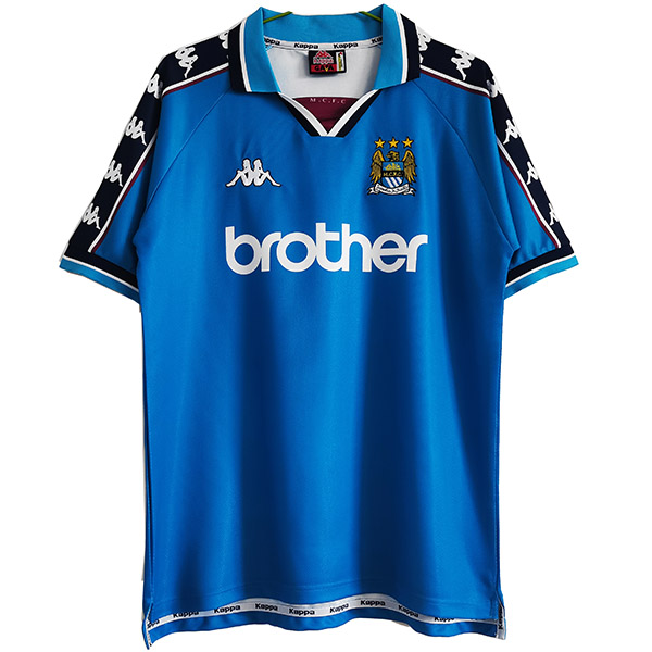 Manchester City domicile maillot rétro premier maillot de football sportswear pour hommes 1997-1999