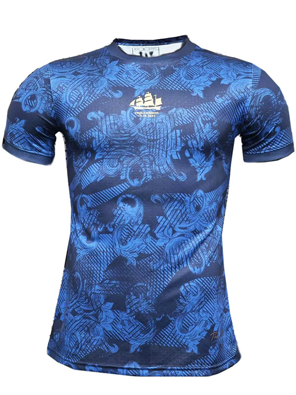 Manchester City édition spéciale maillot uniforme de football du joueur vêtements de sport bleus pour hommes kit de football chemise haute 2023-2024
