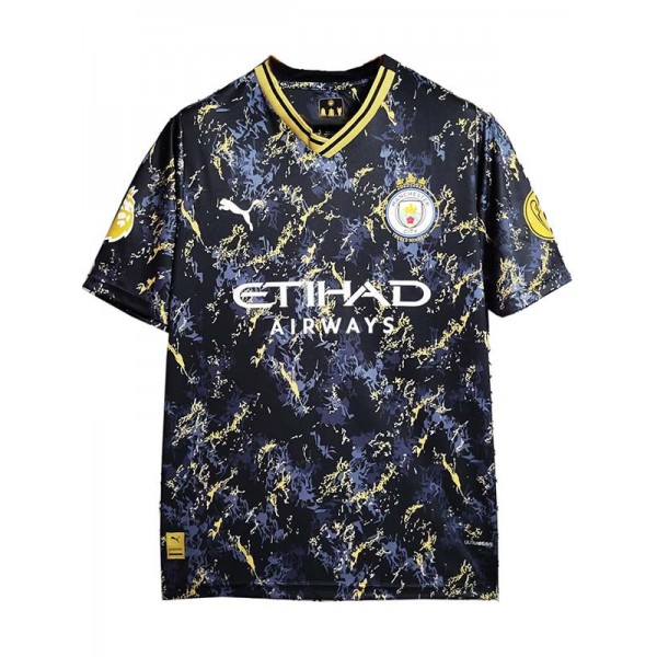 Manchester City édition spéciale maillot uniforme de football kit de football noir pour hommes hauts chemise de sport 2023-2024