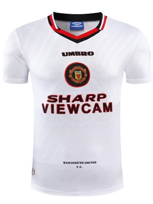 Manchester united maillot rétro extérieur uniforme de football vintage deuxième maillot de football sportswear homme 1996-1997