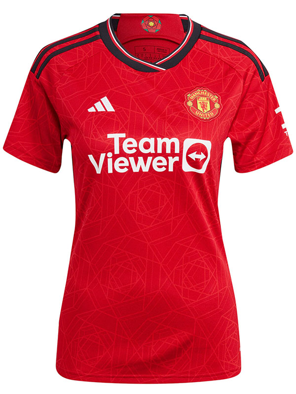 Manchester United domicile maillot féminin premier uniforme de football féminin kit de football de sport hauts chemise 2023-2024