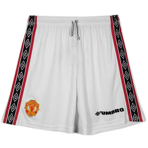 Manchester United short en jersey rétro domicile premier maillot de football uniforme de football pour hommes 1998-1999