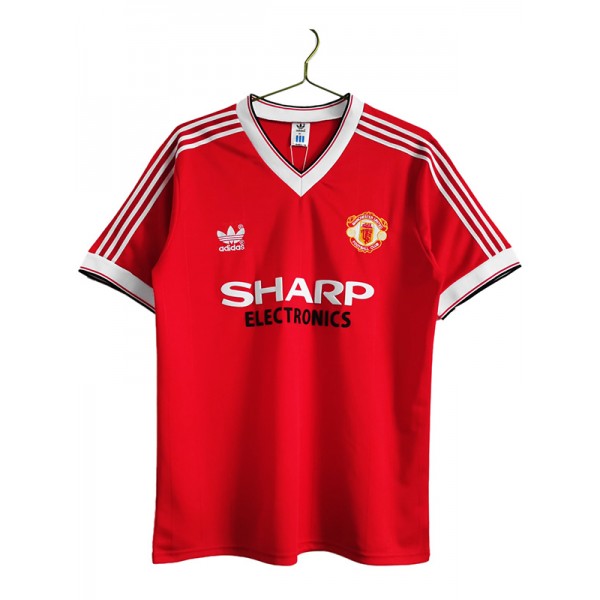 Manchester United domicile maillot rétro uniforme de football premier vêtement de sport pour hommes kit de football haut chemise 1983-1984