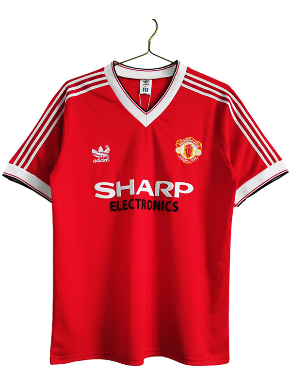 Manchester United domicile maillot rétro uniforme de football premier vêtement de sport pour hommes kit de football haut chemise 1983-1984