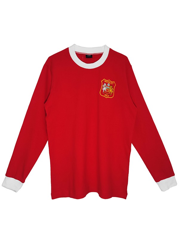 Manchester United maillot manches longues rétro domicile uniforme de football premier maillot de football pour hommes 1963-1964