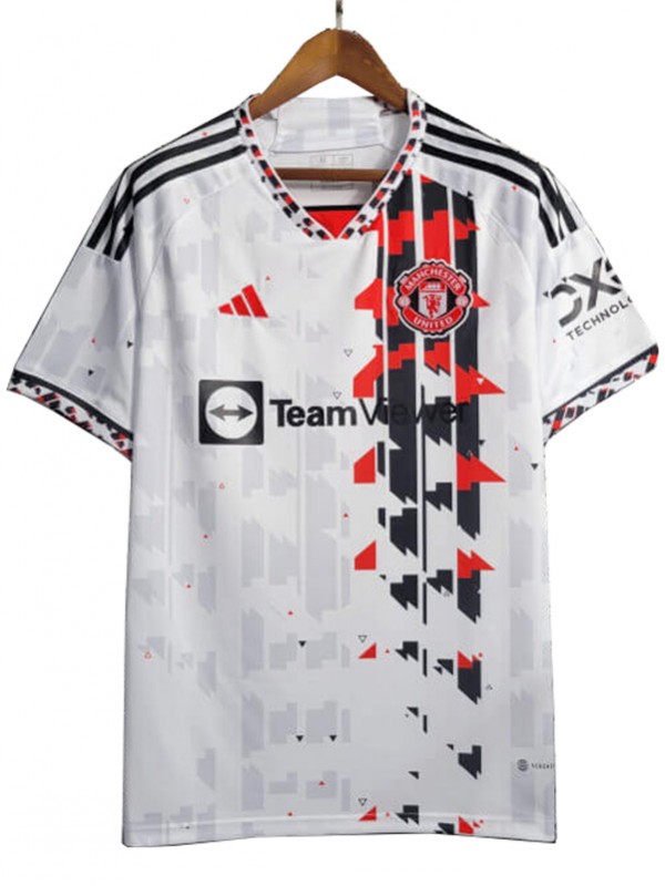 Manchester United édition spéciale maillot de football uniforme maillot de football blanc pour hommes top chemise de sport 2023-2024