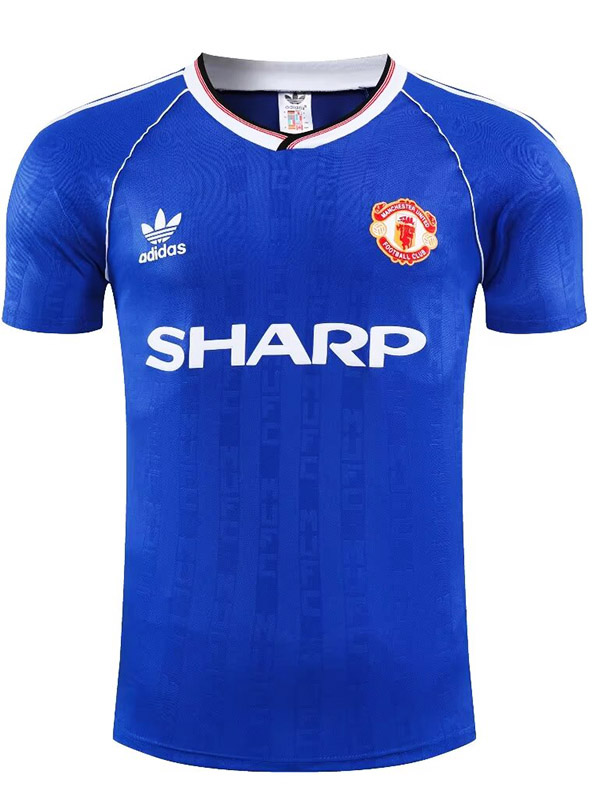 Manchester United troisième maillot rétro uniforme de football vintage 3ème maillot de football sportswear pour hommes 1988-1990