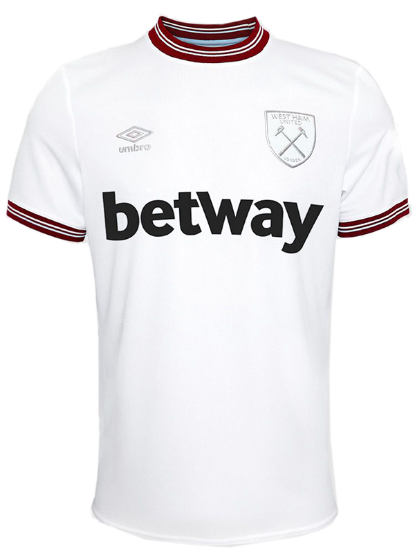 West Ham maillot extérieur uniforme de football deuxième kit de football pour hommes haut maillot de sport 2023-2024