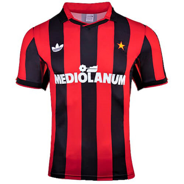 AC milan domicile maillot rétro uniforme de football hommes premier kit de football maillot de sport 1991-1992