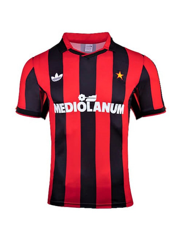 AC milan domicile maillot rétro uniforme de football hommes premier kit de football maillot de sport 1991-1992
