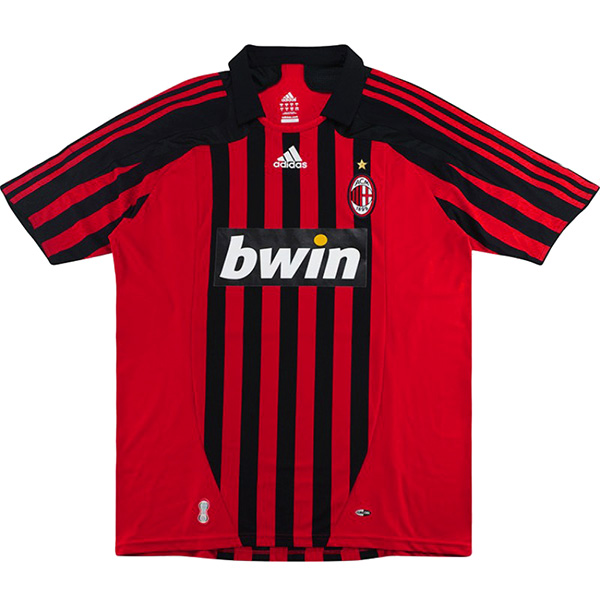 AC milan domicile maillot rétro uniforme de football hommes premier kit de football maillot de sport 2007-2008