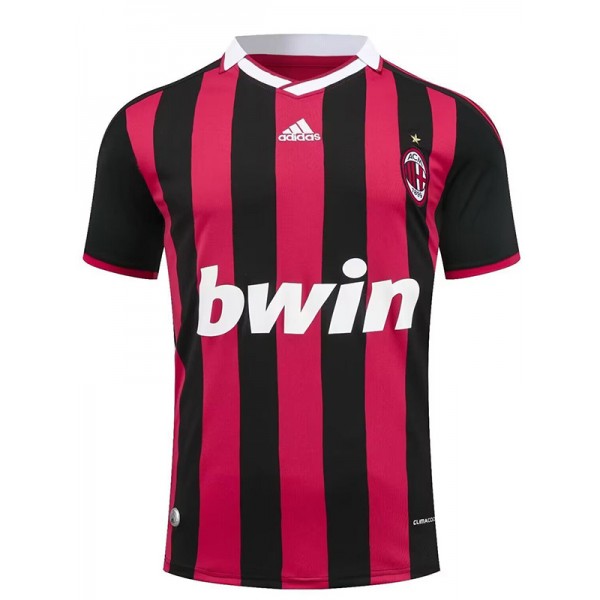 AC Milan domicile maillot rétro uniforme de football premier kit de football pour hommes haut de sport chemise 2009-2010