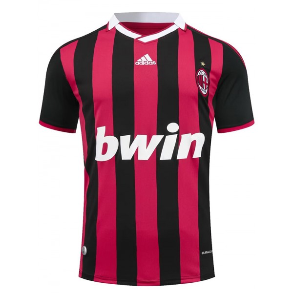 AC Milan domicile maillot rétro uniforme de football premier kit de football de sport pour hommes chemise haute 2009-2010