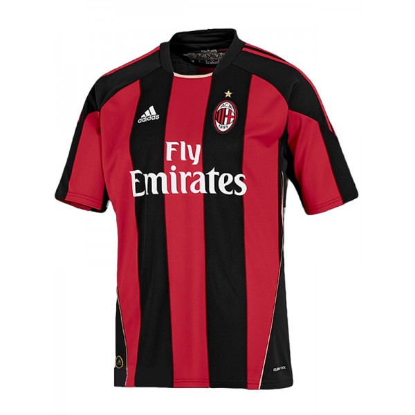AC Milan domicile maillot rétro uniforme de football vintage premier kit de football pour hommes hauts chemise de sport 2010-2011