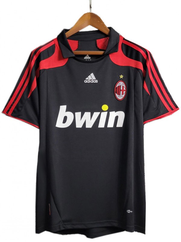 AC milan troisième maillot rétro 3e kits de football uniforme de football pour hommes en tête chemise de sport 2007-2008