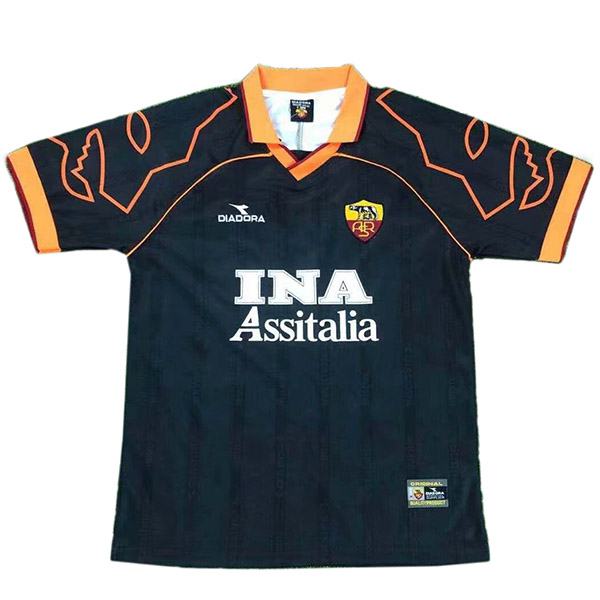 AS Roma Away Maillot De Foot Rétro Maillot Match Second Maillot De Foot Sportswear Pour Homme 1999-2000