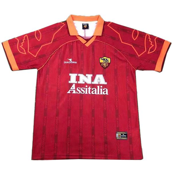 AS Roma domicile maillot de football rétro maillot match premier maillot de football sportswear homme 1999-2000