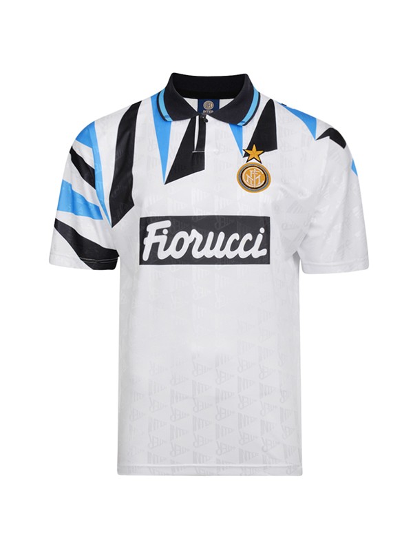 Inter milan maillot rétro extérieur deuxième maillot de football pour hommes de l'uniforme de football 1992-1993