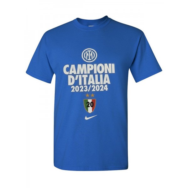 Inter milan campioni d'italia t-shirt blanc maillot uniforme de football vêtements de sport pour hommes kit de football chemise haute 2023-2024