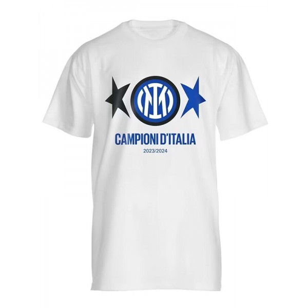 Inter milan campioni d'italia t-shirt maillot blanc uniforme de football vêtements de sport pour hommes kit de football chemise haute 2023-2024