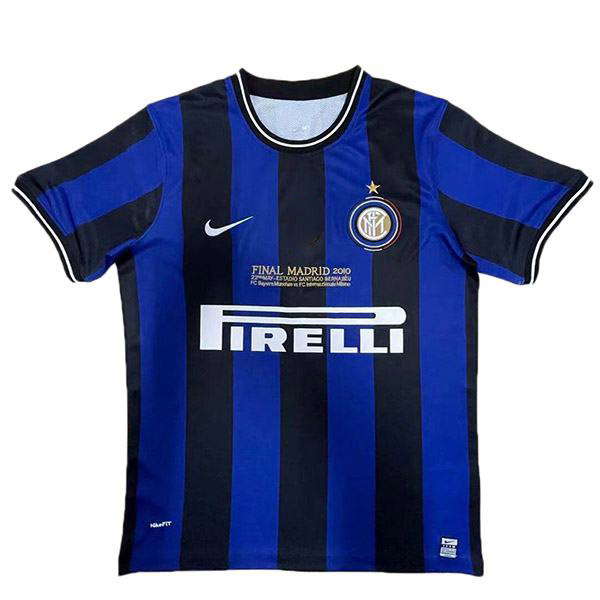 Inter Milan domicile maillot de football rétro Ligue des champions maillot match premier maillot de football sportswear homme 2009-2010